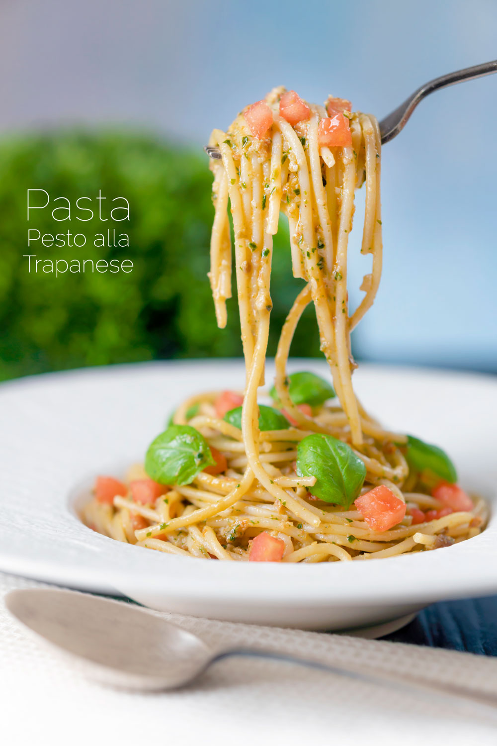 Sicilian Pasta Pesto alla Trapanese with Almonds - Krumpli