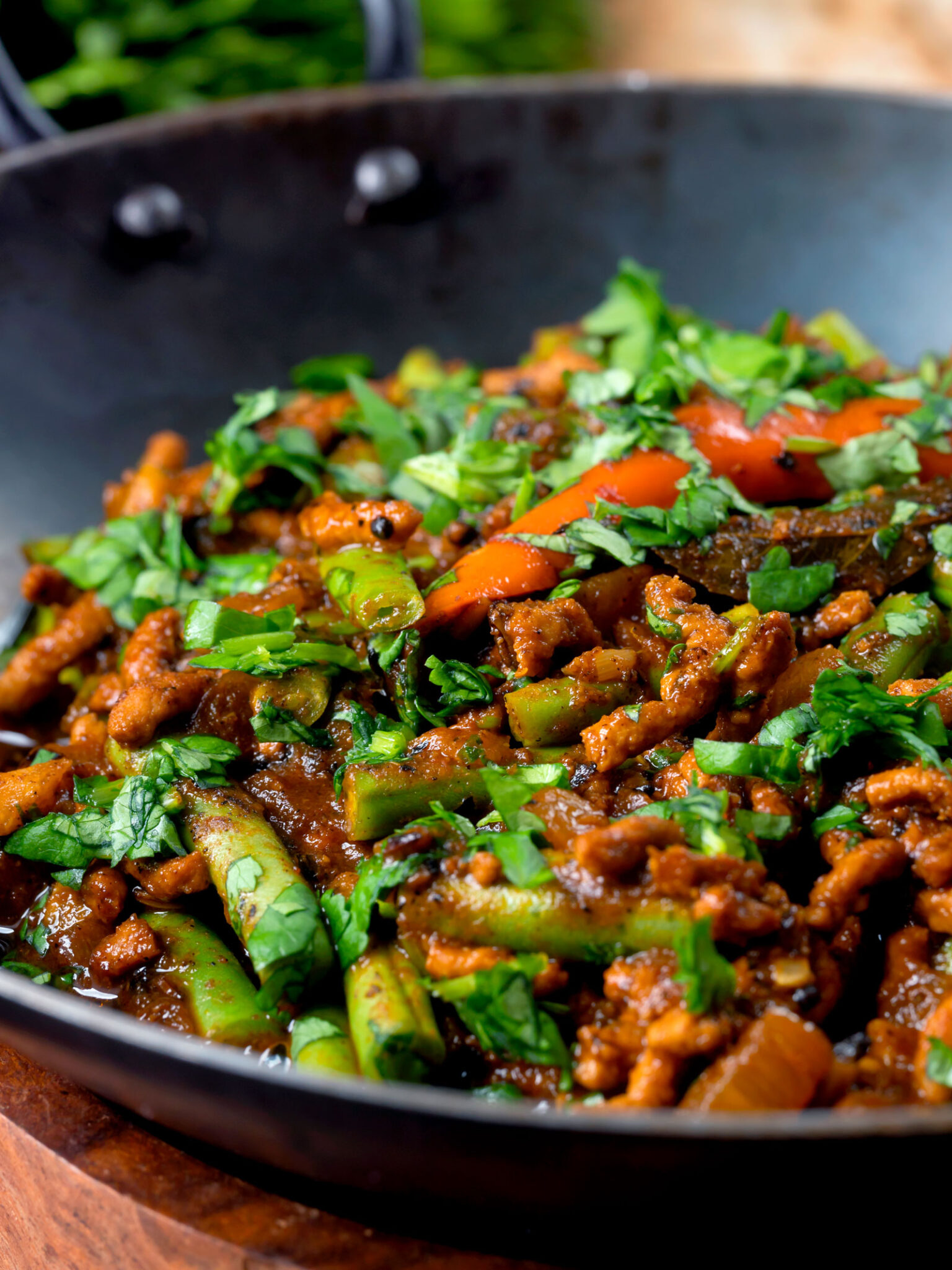 Pork Mince Curry with Green Beans - Krumpli