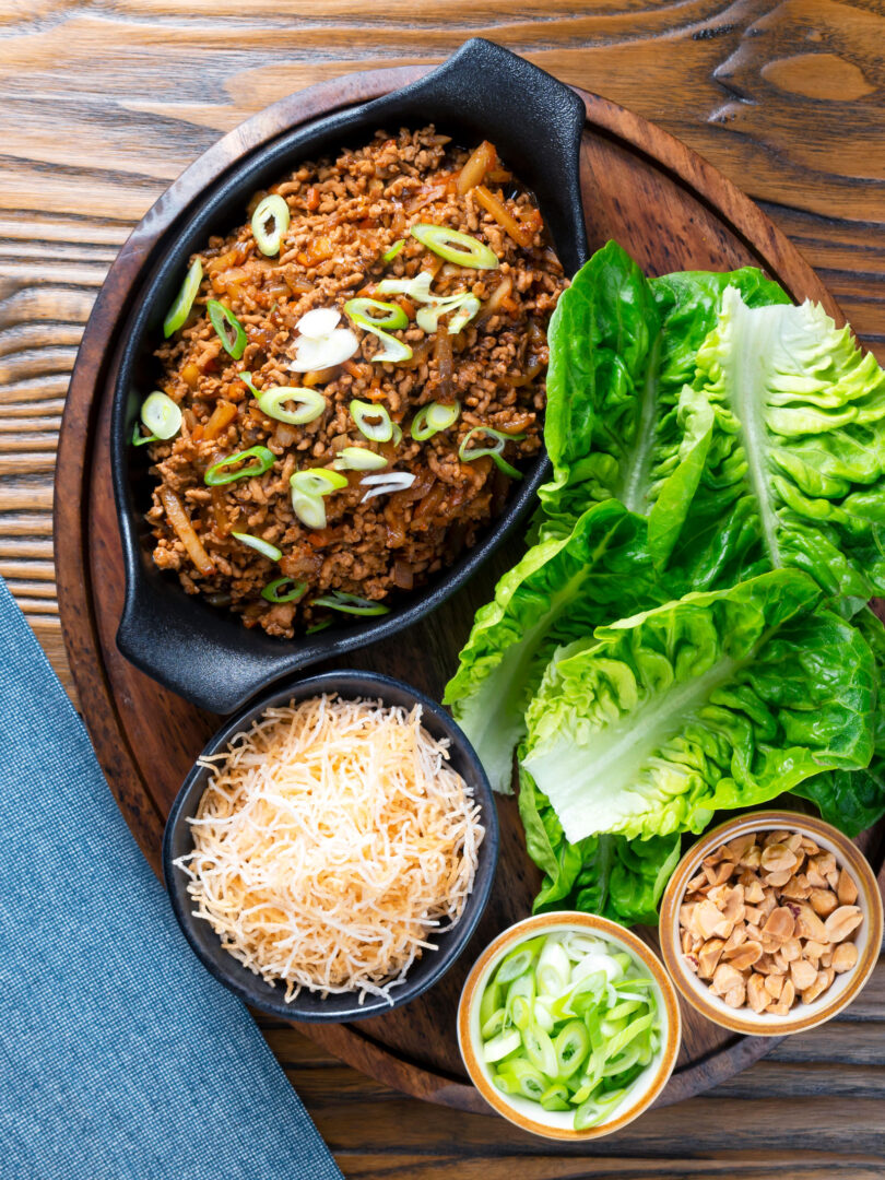 Minced Pork Yuk Sung Chinese Lettuce Wraps Krumpli