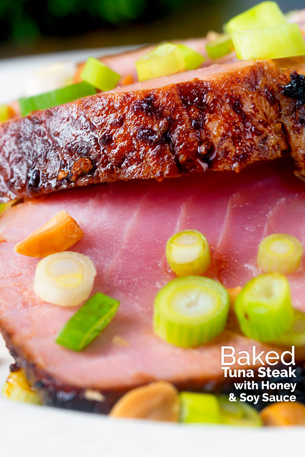 Baked Tuna Steak with Soy Sauce and Honey Krumpli