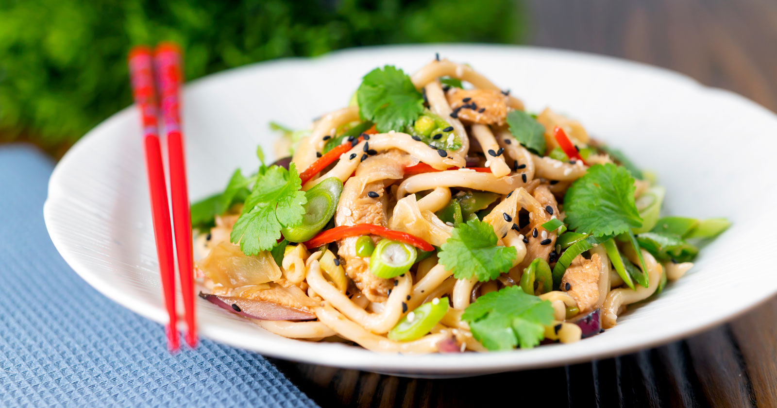 Ginger Chicken Udon Noodles Stir Fry - Krumpli