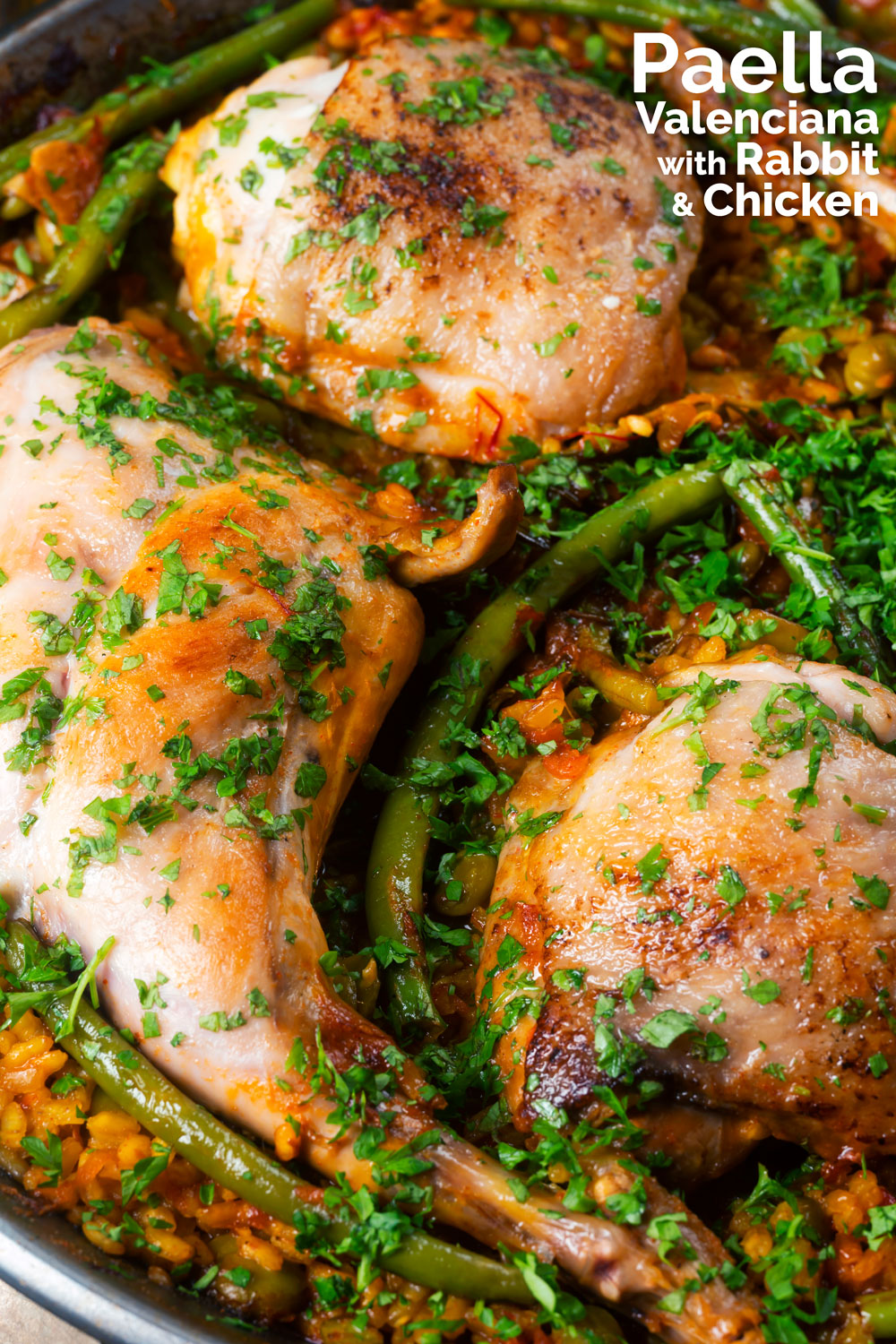 Paella Valenciana with Rabbit and Chicken Krumpli