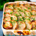 British corned beef and potato bake or panacalty.