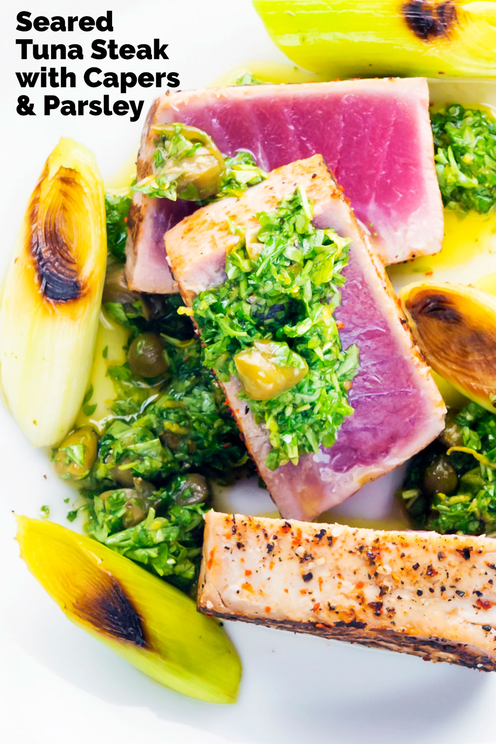 Tuna Steak With Capers, Parsley and Lemon Krumpli