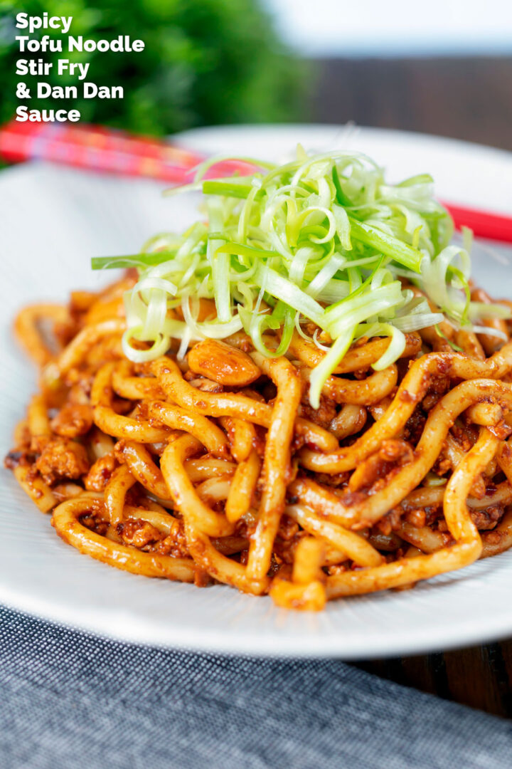 Tofu Noodle Stir Fry with Dan Dan Sauce - Krumpli