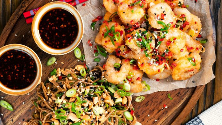 Pepper prawns clearance