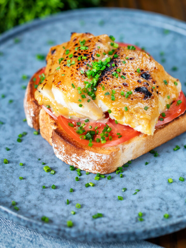 Smoked Haddock Rarebit on Toast Krumpli