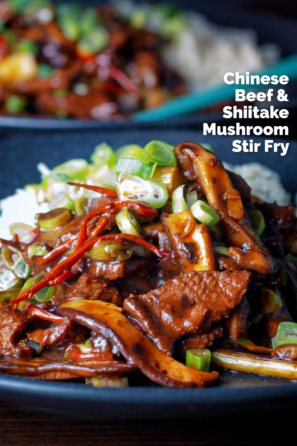 Spicy Chinese Beef and Shiitake Mushroom Fakeaway Stir Fry - Krumpli