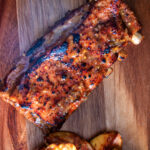 Overhead apple and honey glazed Instant Pot pork ribs.