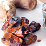 Slow cooker char siu pork ribs.