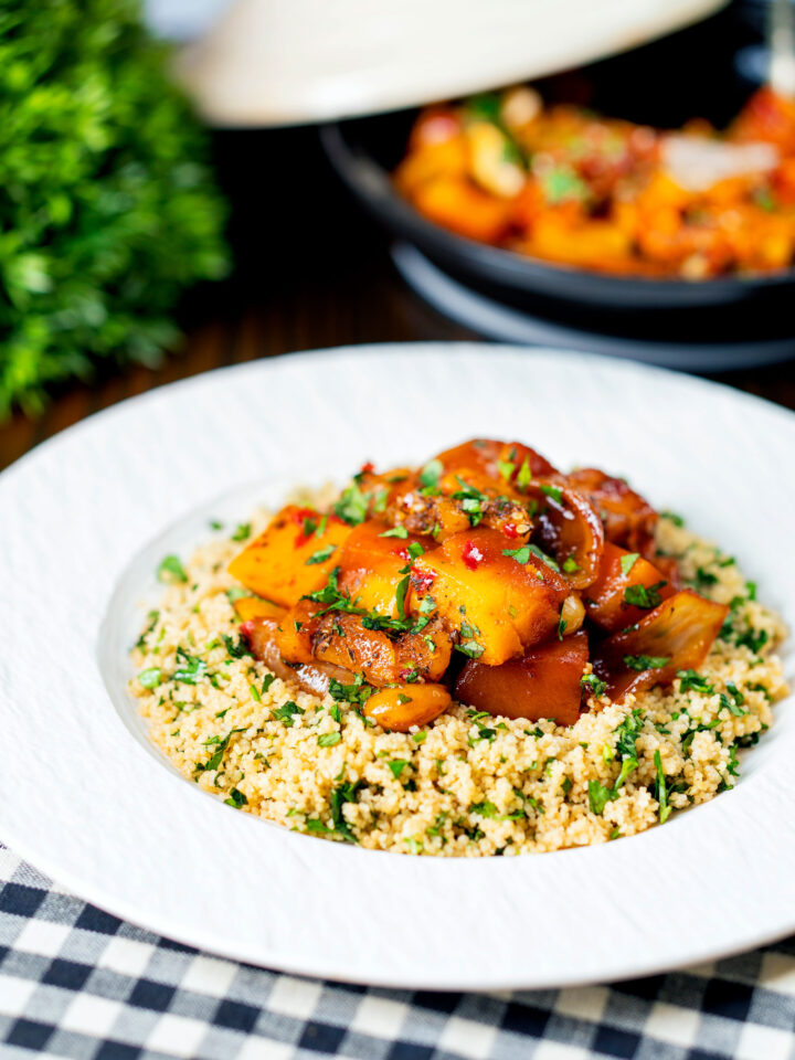 Butternut Squash Tagine with Dried Apricots Krumpli