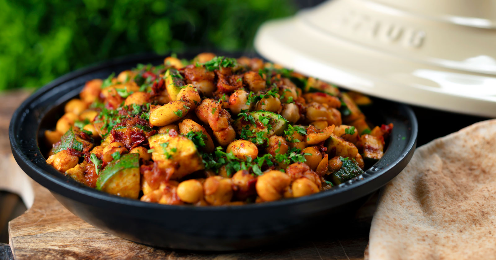 Chickpea Tagine with Harissa and Preserved Lemons