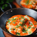 Rich and creamy Indian butter chicken curry or murgh makhani.