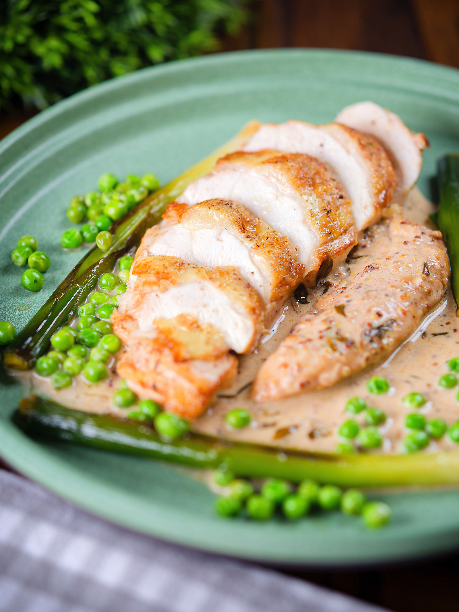 Chicken Breast in Cider, Cream and Mustard - Krumpli