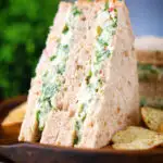 Canned crab sandwich with coriander, lime and chilli mayonnaise on seeded bread.