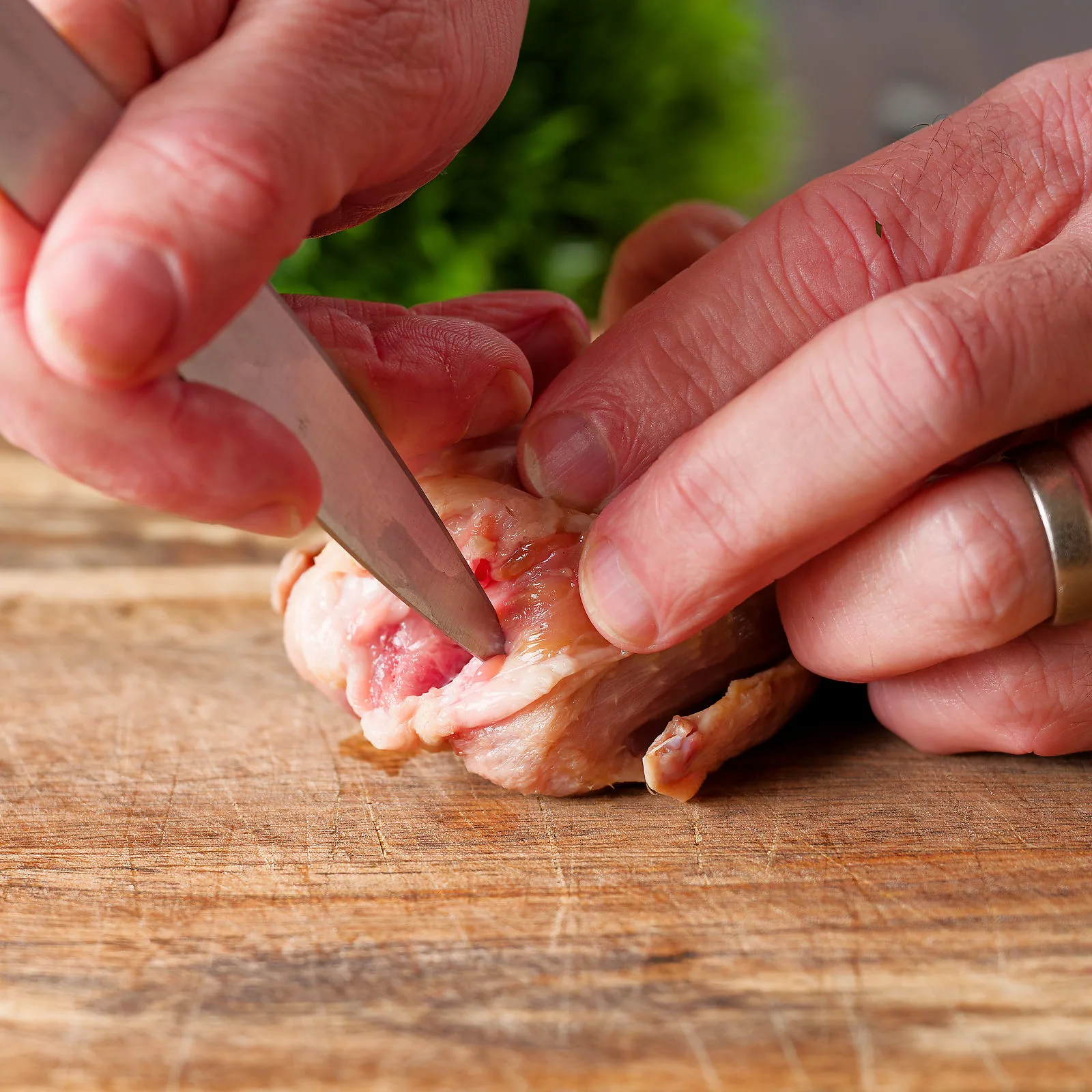 Part 1 of 6 demonstrating how to spatchcock or butterfly a quail.