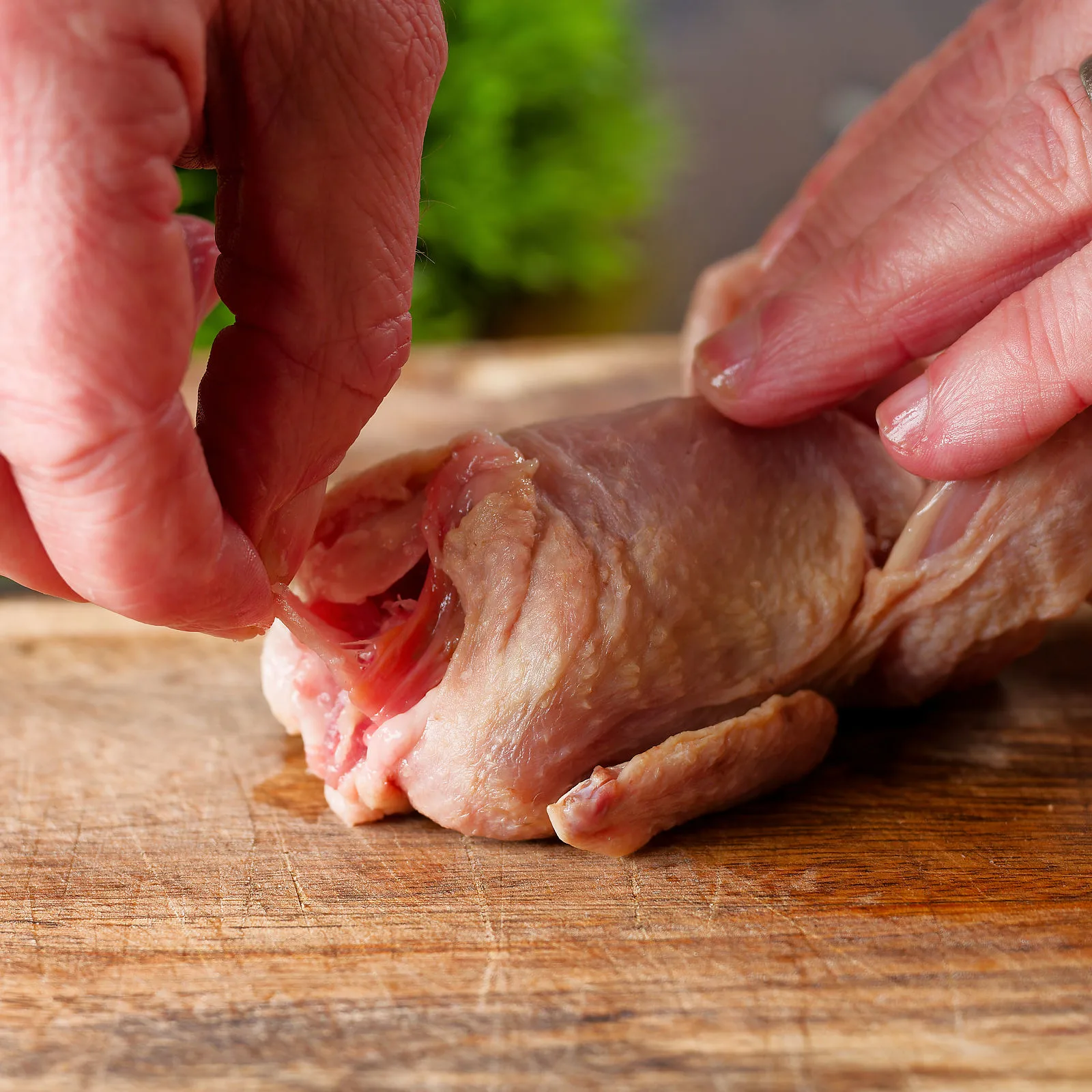 Part 2 of 6 demonstrating how to spatchcock or butterfly a quail.