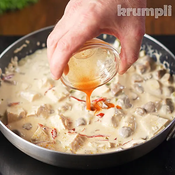 Chicken ala King process shots 14 of 15