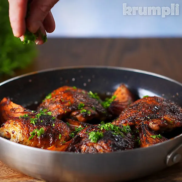 Harissa Chicken Thighs process shots 10 of 10