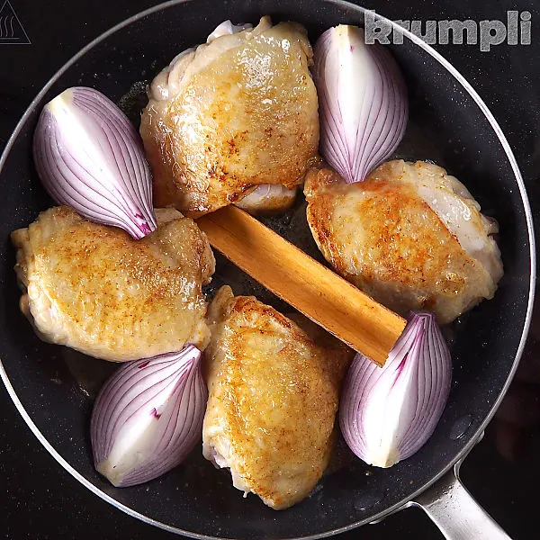 Harissa Chicken Thighs process shots 5 of 10