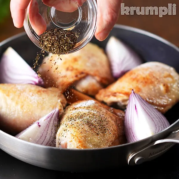 Harissa Chicken Thighs process shots 6 of 10