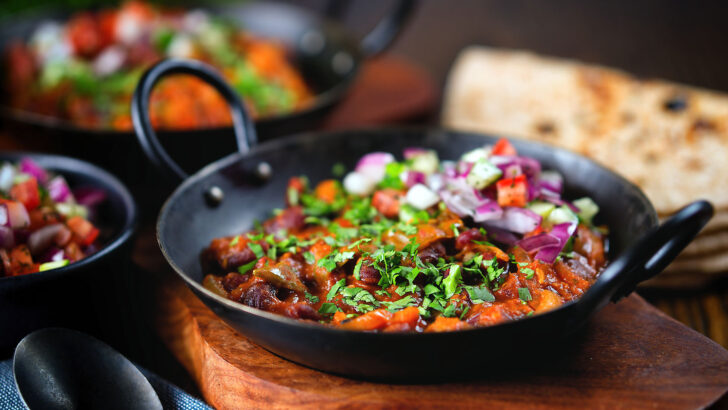 Punjabi rajma masala (kidney bean curry) served with kachumber salad and home made chapatis.