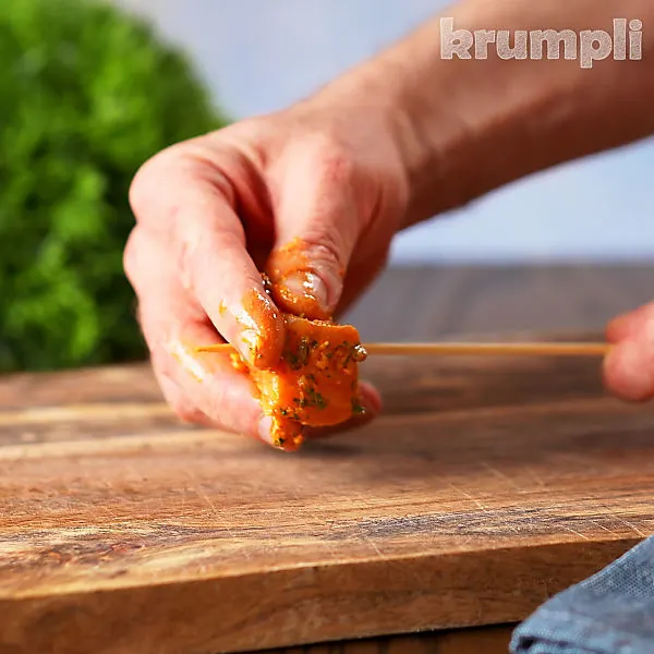 Salmon Tikka process shots 5 of 8