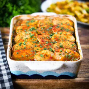 Minced lamb and potato hotpot with Indian influenced (keema matar) flavours.