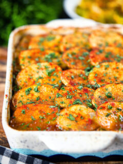 Minced lamb (keema) and potato hotpot with Indian-influenced flavours with cabbage poriyal.