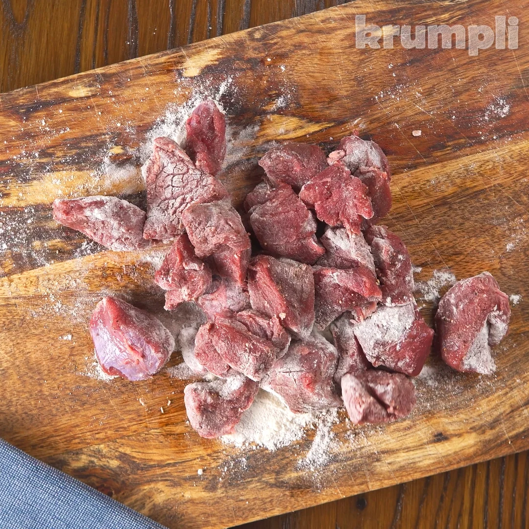 Venison stew with dumpling process shots 1 of 16