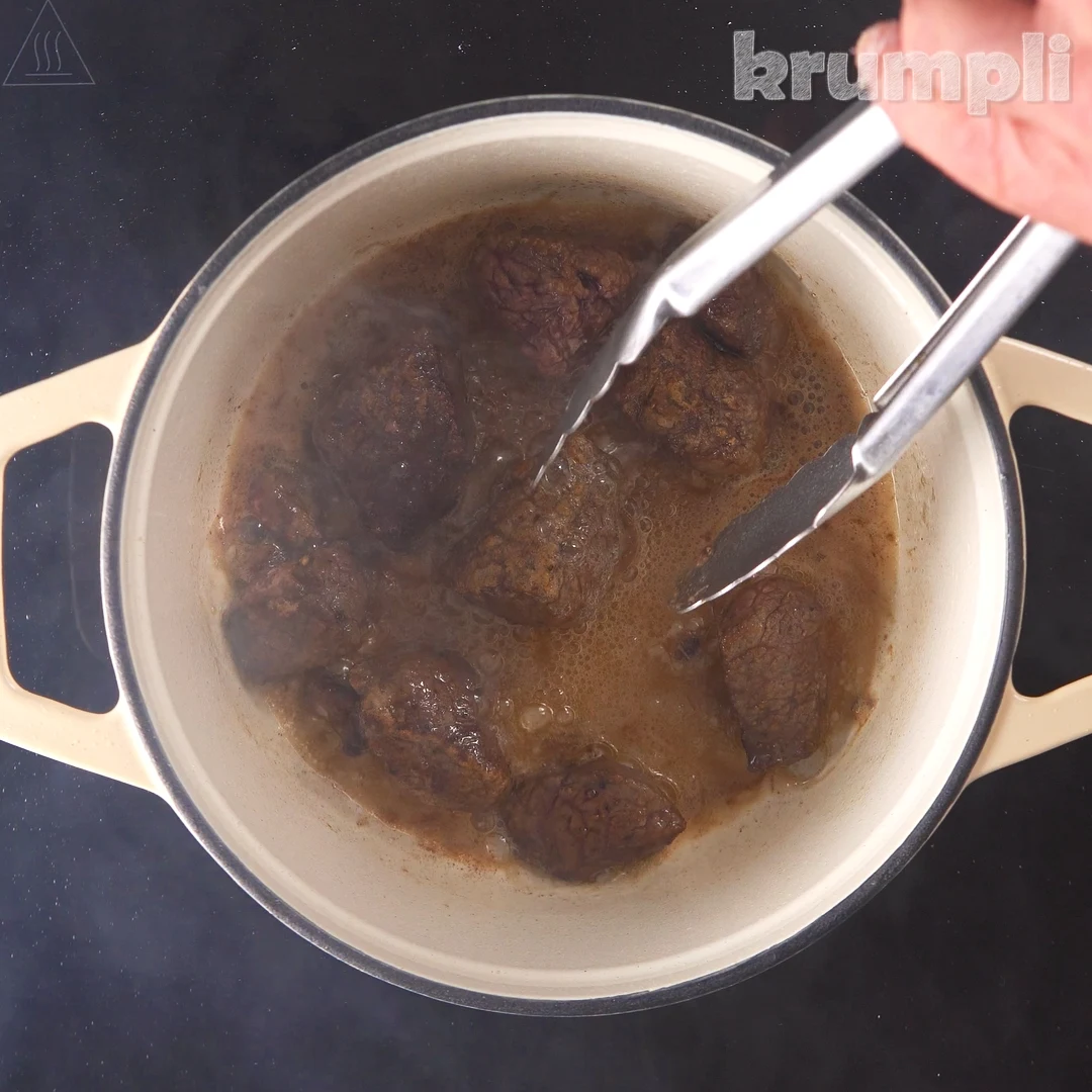 Venison stew with dumpling process shots 2 of 16