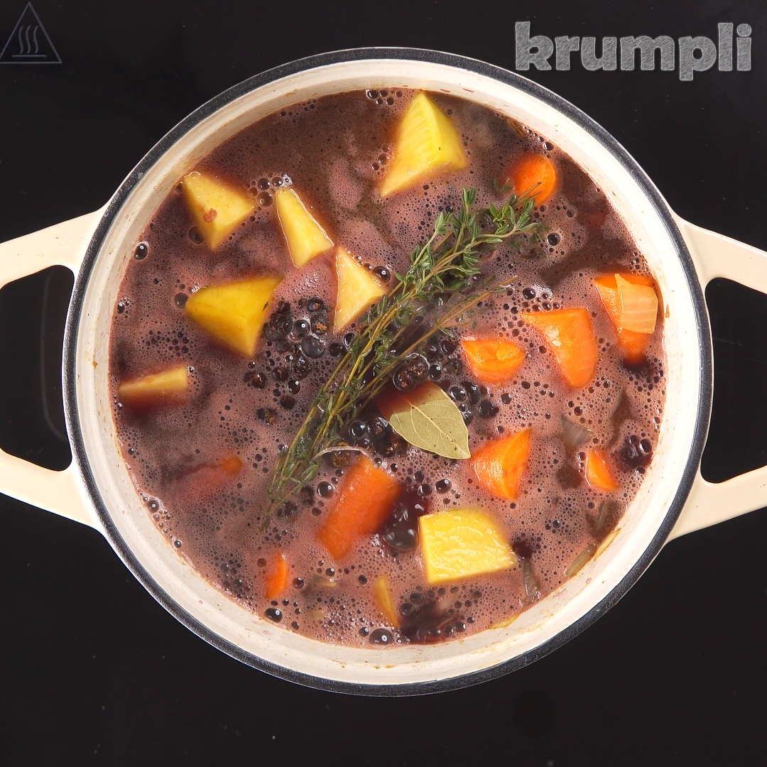 Venison stew with dumpling process shots 6 of 16