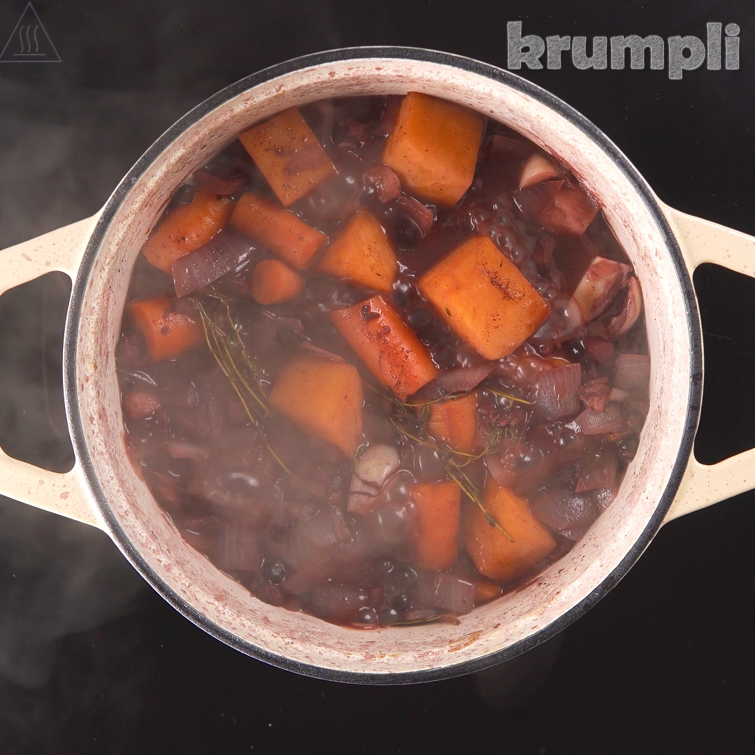 Venison stew with dumpling process shots 7 of 16