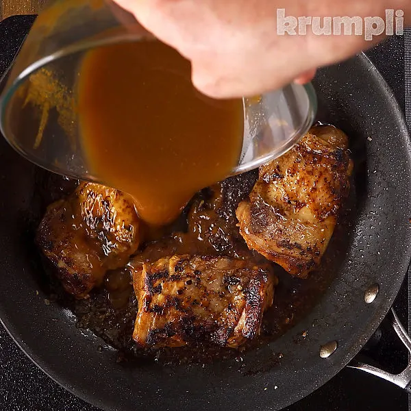 Devilled chicken Thighs process shots 10 of 14