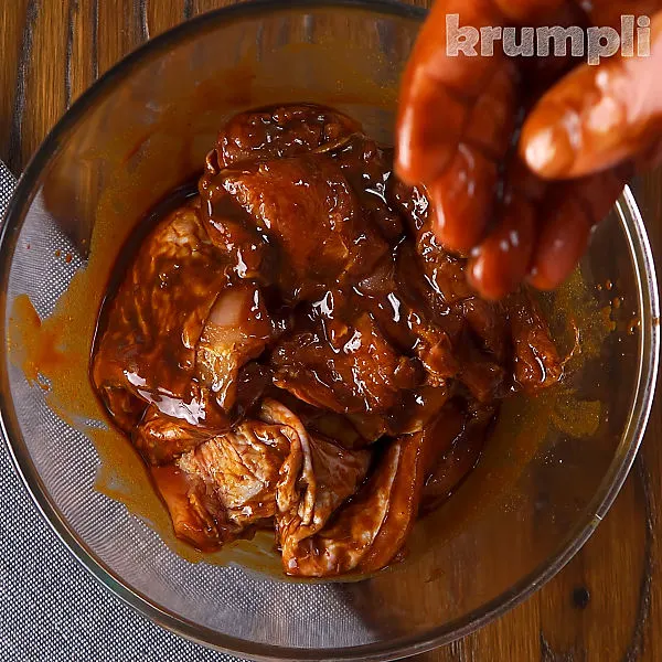 Devilled chicken Thighs process shots 2 of 14