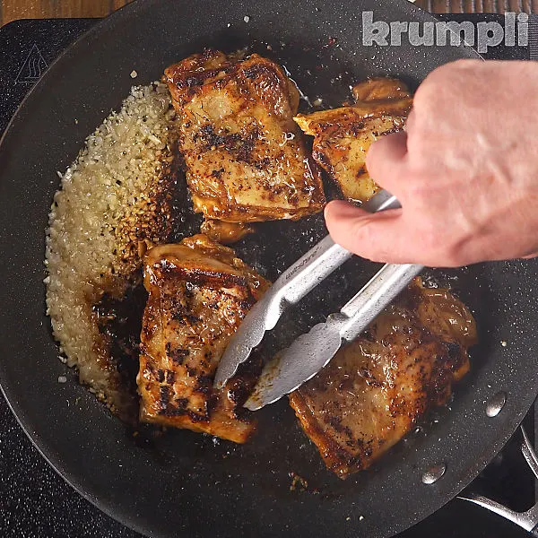 Devilled chicken Thighs process shots 6 of 14