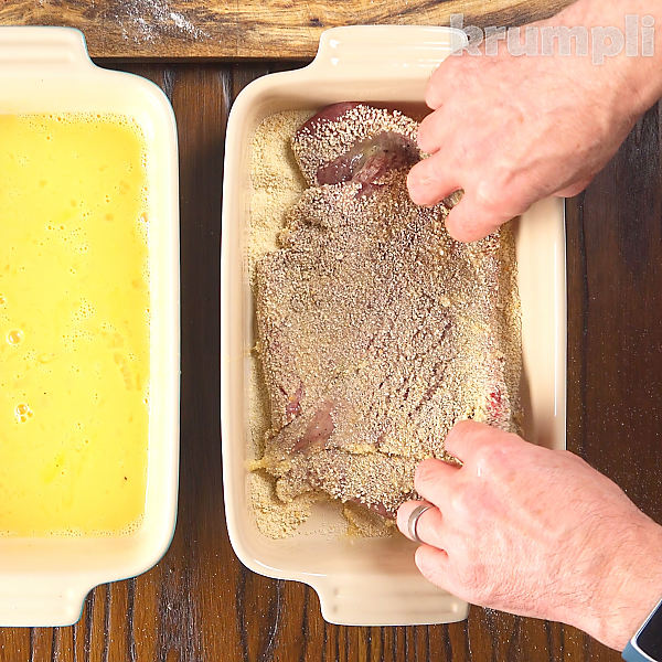 Veal Wiener Schnitzel process shots 5 of 8