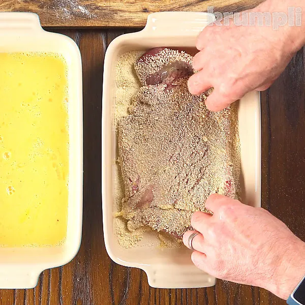Veal Wiener Schnitzel process shots 5 of 8