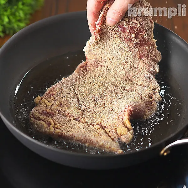 Veal Wiener Schnitzel process shots 6 of 8