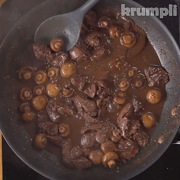Chicken Liver Stew process shots 10 of 13