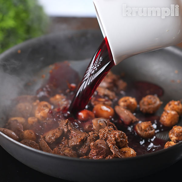 Chicken Liver Stew process shots 9 of 13