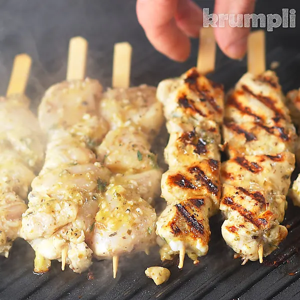 Chicken Souvlaki process shots 11 of 12