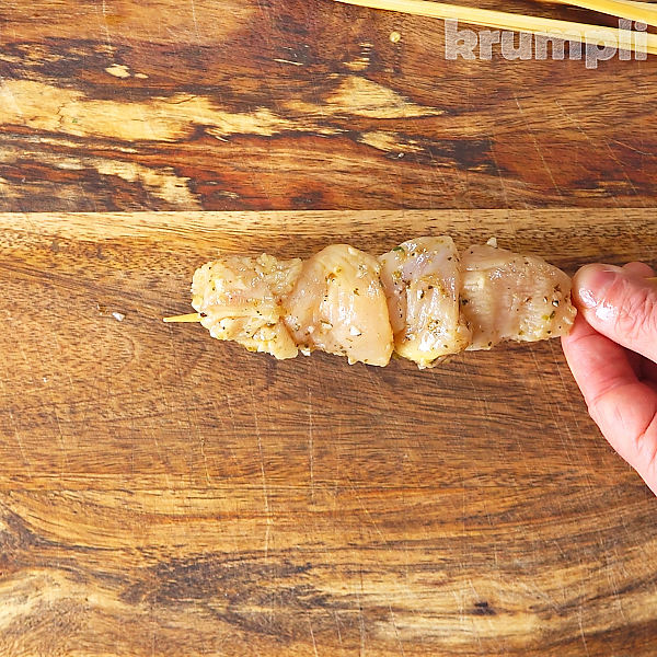 Chicken Souvlaki process shots 7 of 12