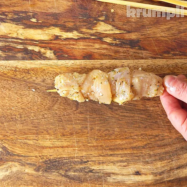 Chicken Souvlaki process shots 7 of 12