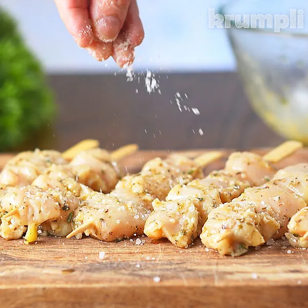 Chicken Souvlaki process shots 8 of 12