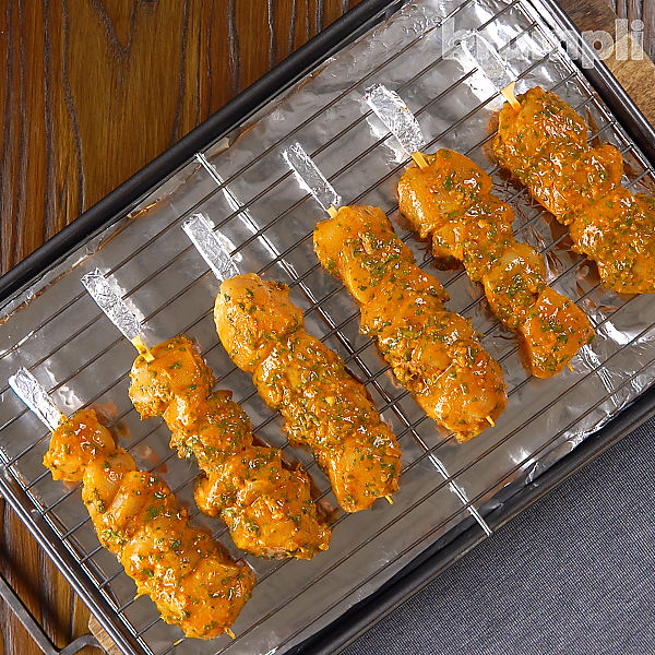Chicken Tikka Kebab process shots 10 of 10
