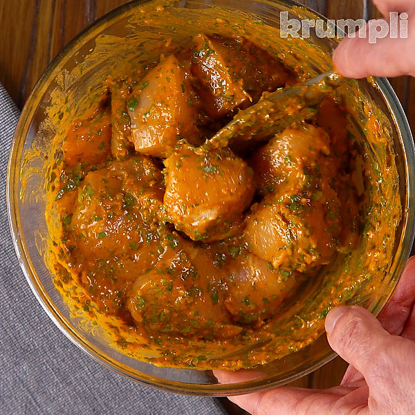 Chicken Tikka Kebab process shots 7 of 10