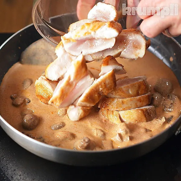 Chicken and Mushroom Stroganoff process shots 9 of 13