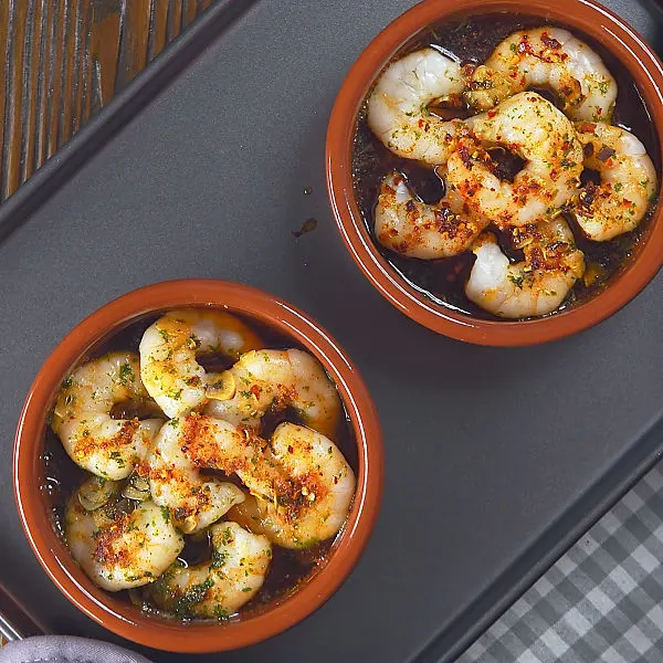 Gambas Pil Pil process shots 9 of 10