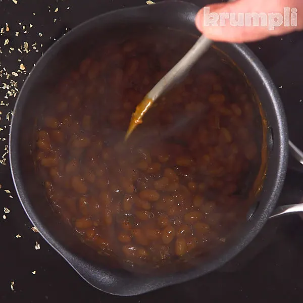 Masala Baked Beans process shots 10 of 11